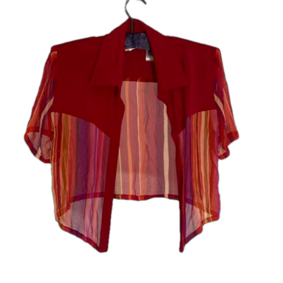Joseph Ribkoff 100% Silk Crop Bolero Style Lightweight Jacket, Size 12 - Picture 1 of 12